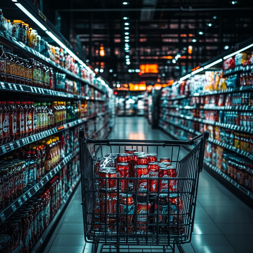 Supermarket shopping cart