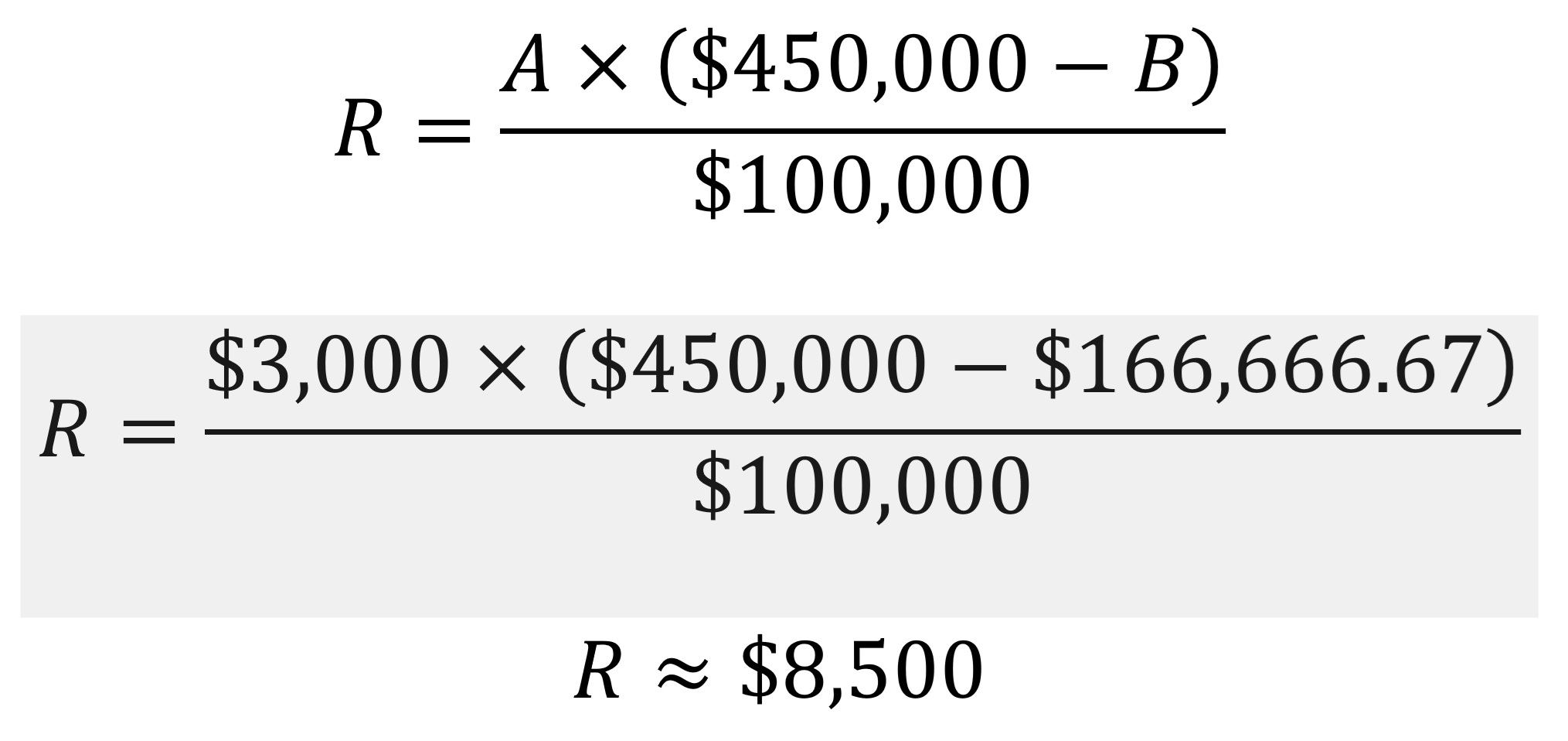R Calculation